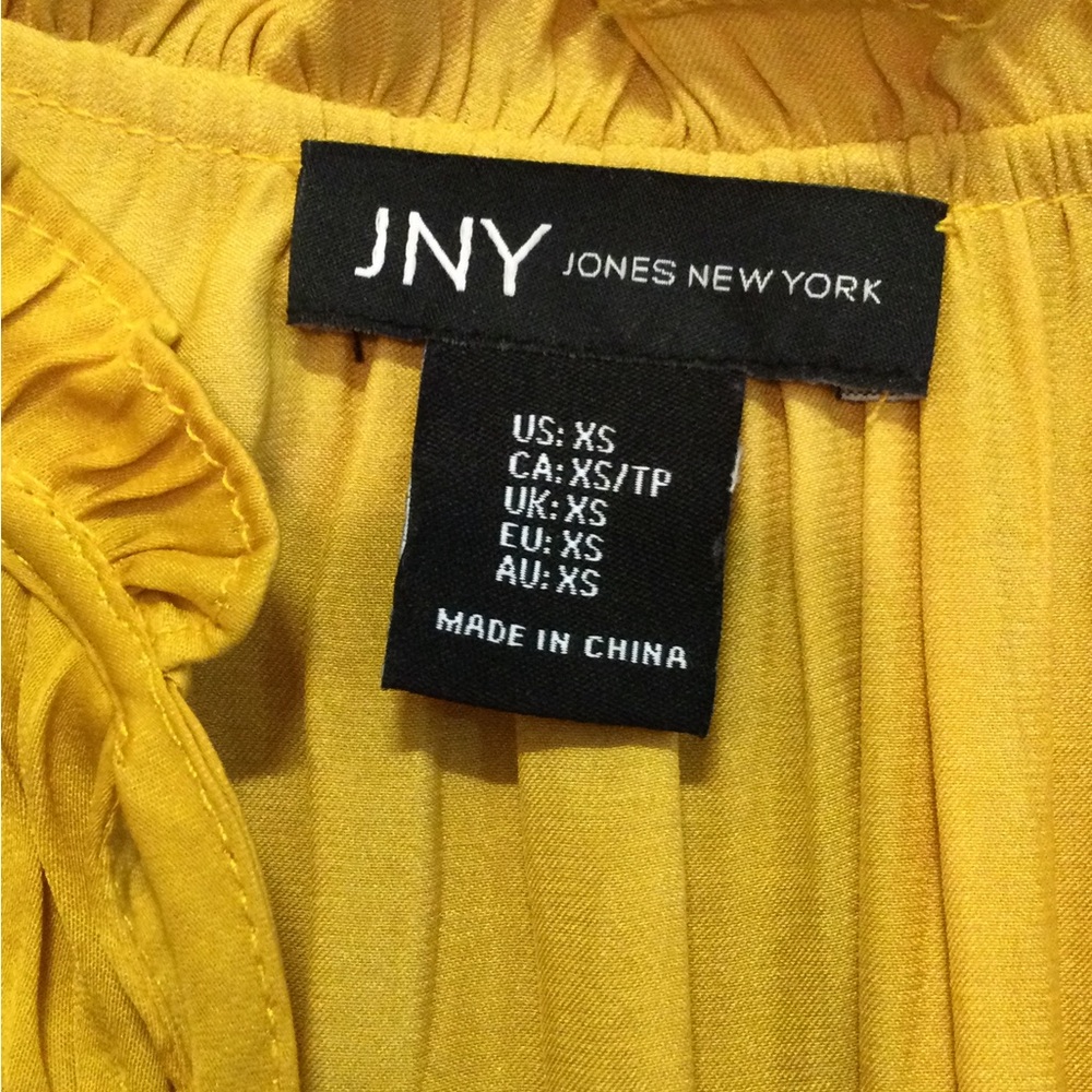 PRICE DROP! Yellow Ruffled Top - Picture 2 of 9